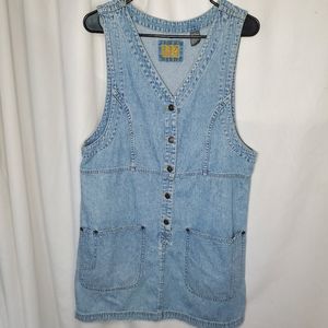 Vintage Liz Authentic Denim Button down Dress
